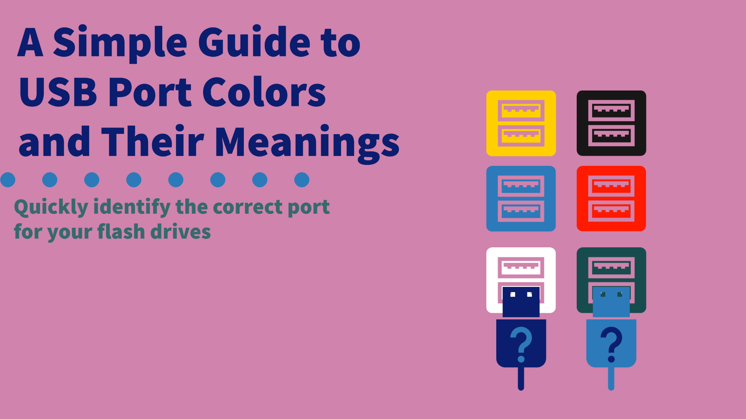 A Guide to USB Port Colors and Their Meanings
