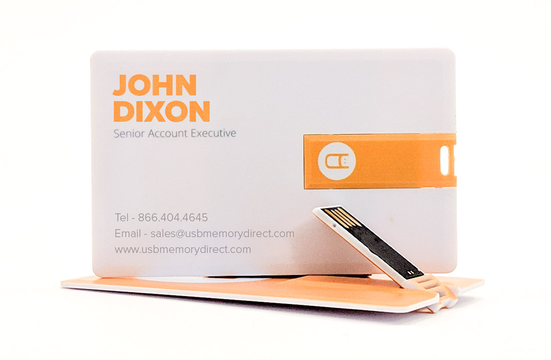 Card Flip Business Card - Custom credit drives.