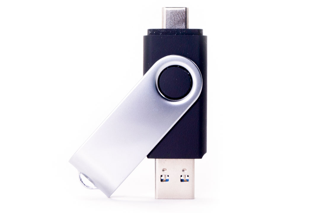 Unprinted Large Capacity Dual SWM USB Drive