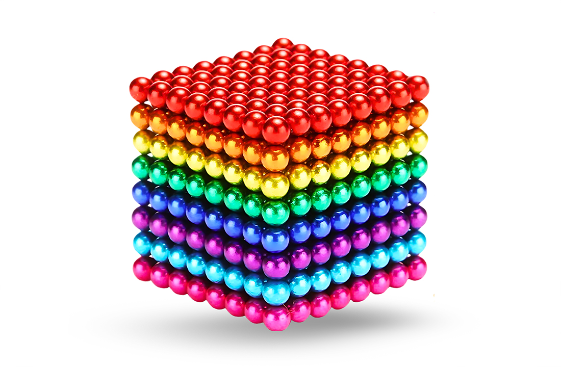 Rainbow Magnetic Balls